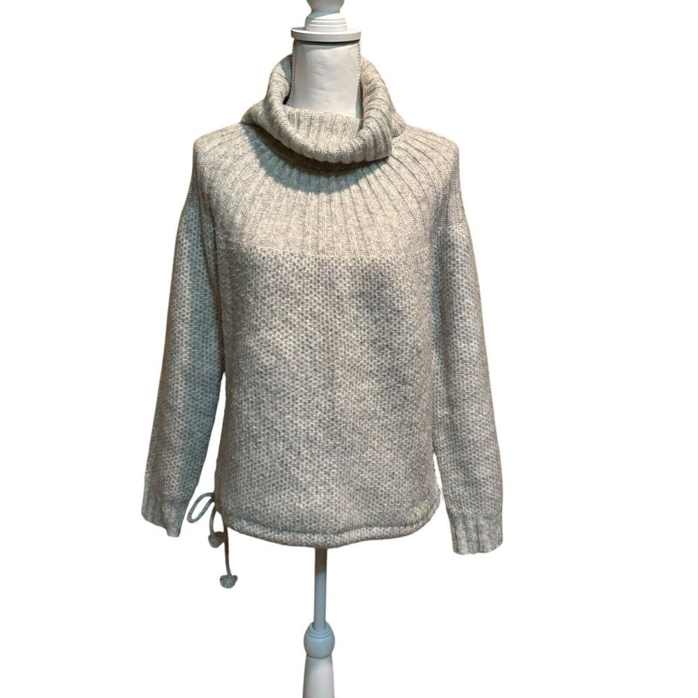 Drawstring Pullover Sweater Cowl Neck Madewell Me… - image 1